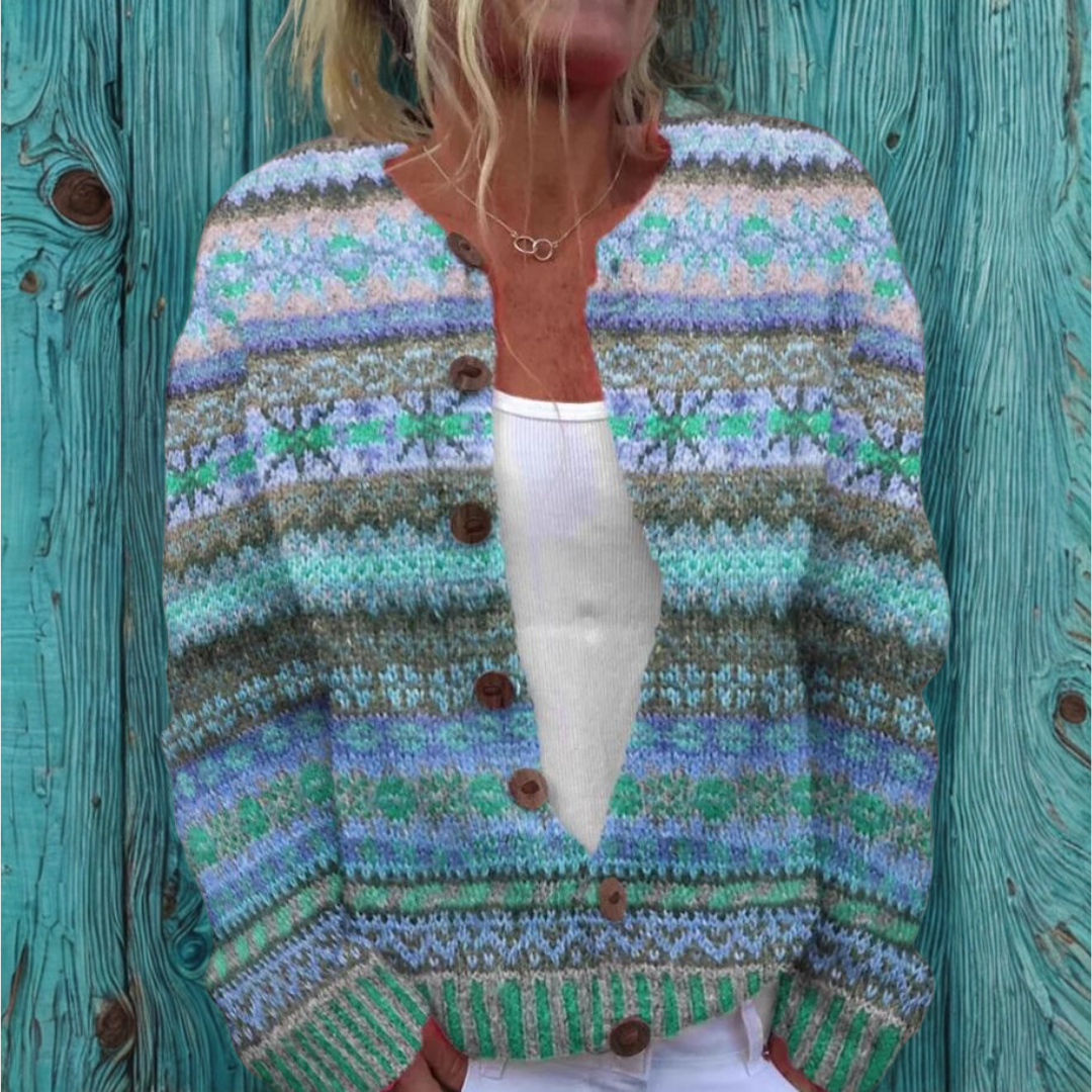 Lotte | Blue jacket with print