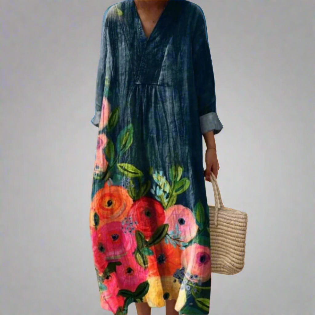 Poppy™ | Watercolor Floral Maxi Dress