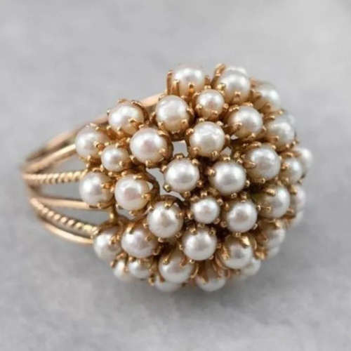 MONICA | Stylish Pearl Ring