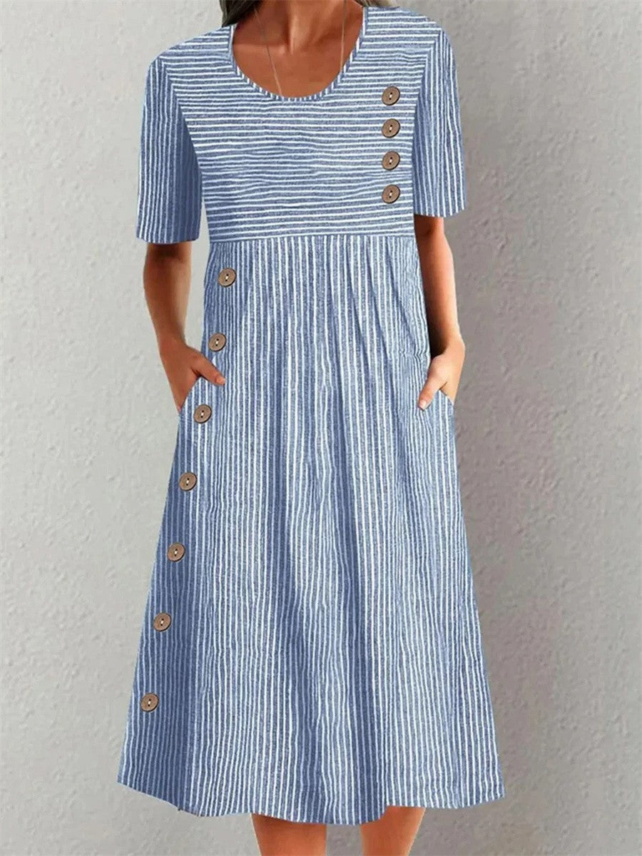 Lenna – Light, Tummy-Covering Midi Dress