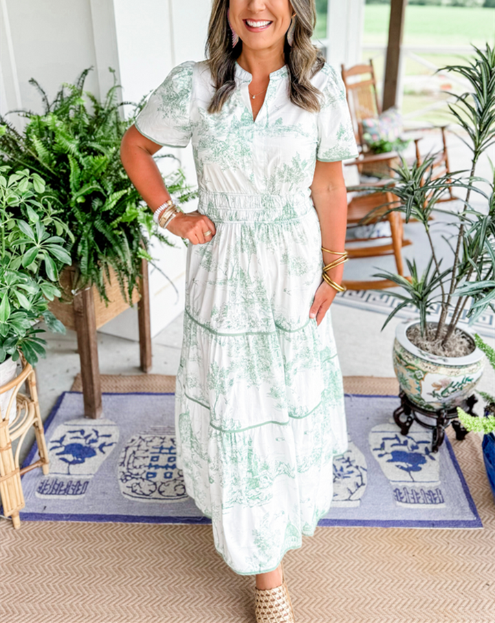 Elizabeth | Classic Toile Maxi