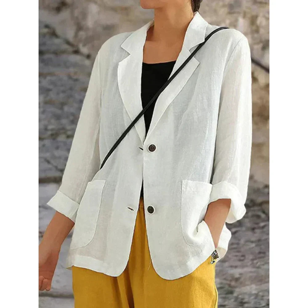 Valeria™ - Lightweight Blazer with Rolled Sleeves