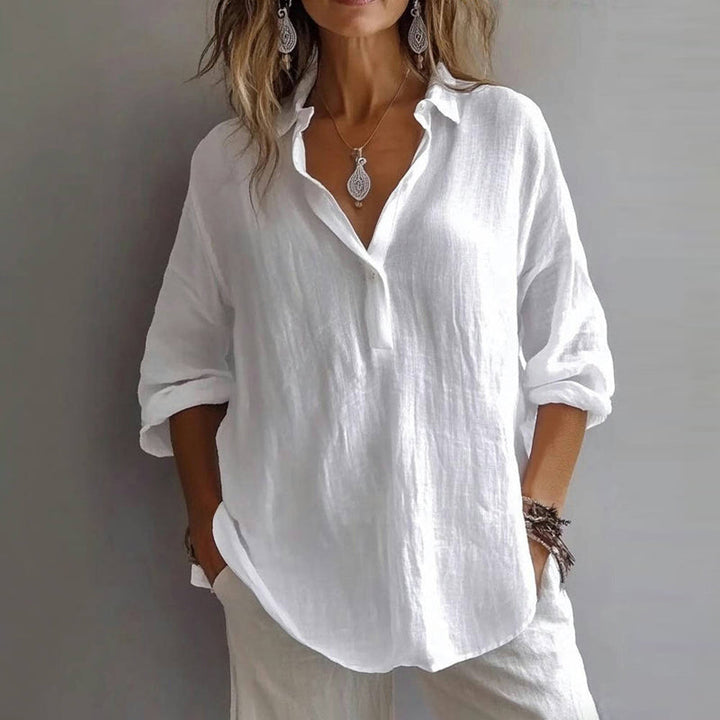 Effen™| Relaxed Cotton Spring Blouse