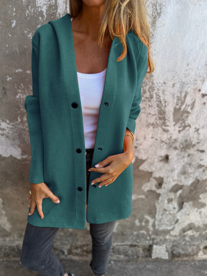 Valerie™ | Casual Hooded Jacket with Single Button