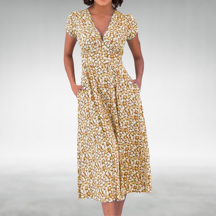 Joan™ – Elegant Summer Midi Dress