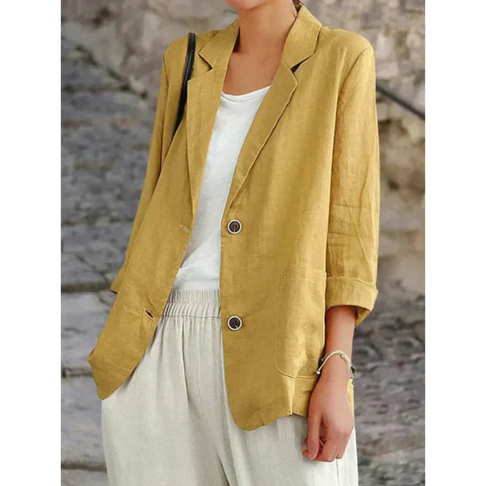 Valeria™ - Lightweight Blazer with Rolled Sleeves