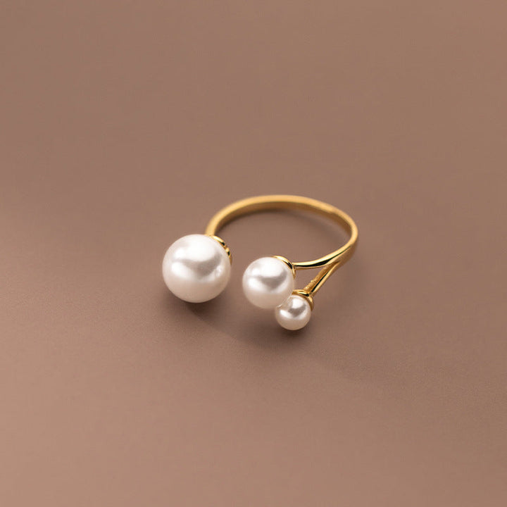 Triangular Freshwater Pearl Ring