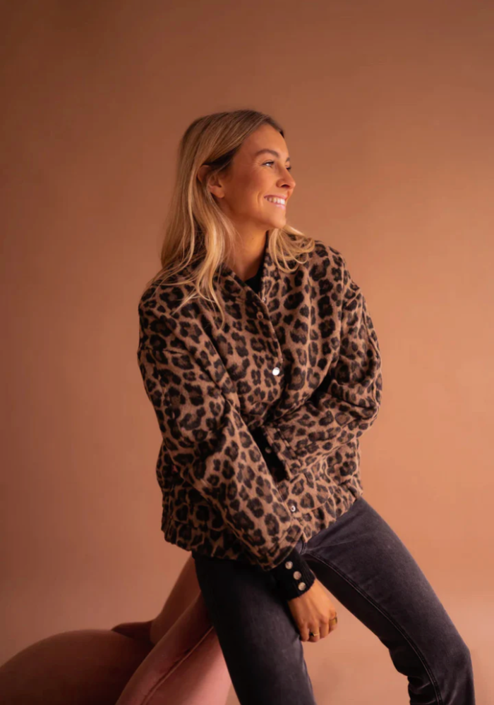 Leona™ | The Leopard Bomber Jacket