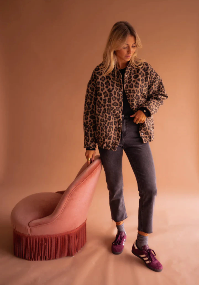 Leona™ | The Leopard Bomber Jacket