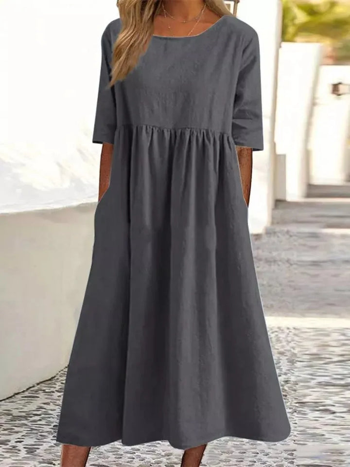 Molly™ | Casual Loose Long Solid Color Dress