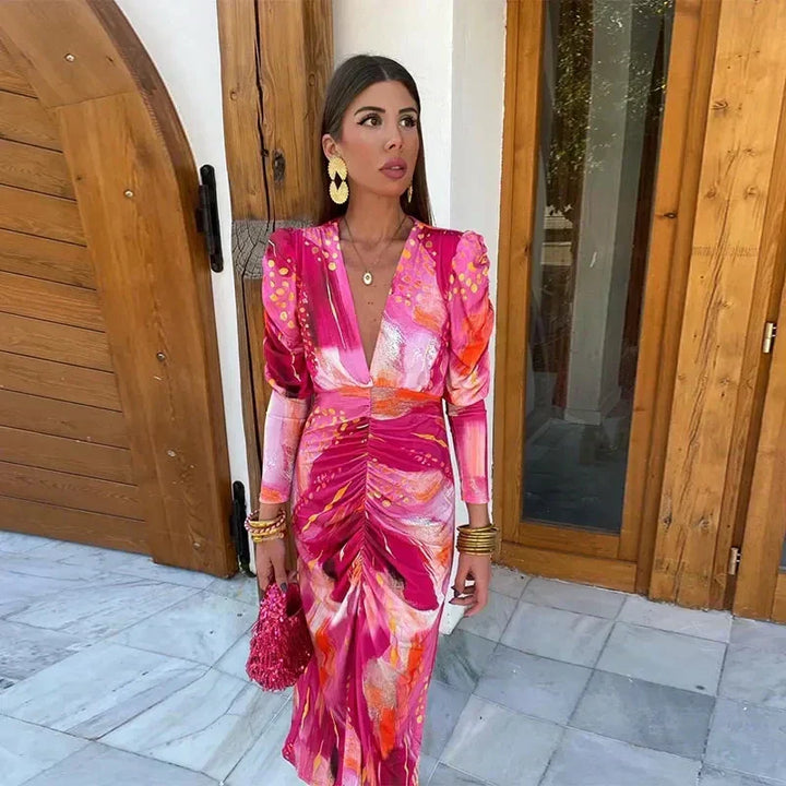 Emilia - Pink Mirage Party Dress