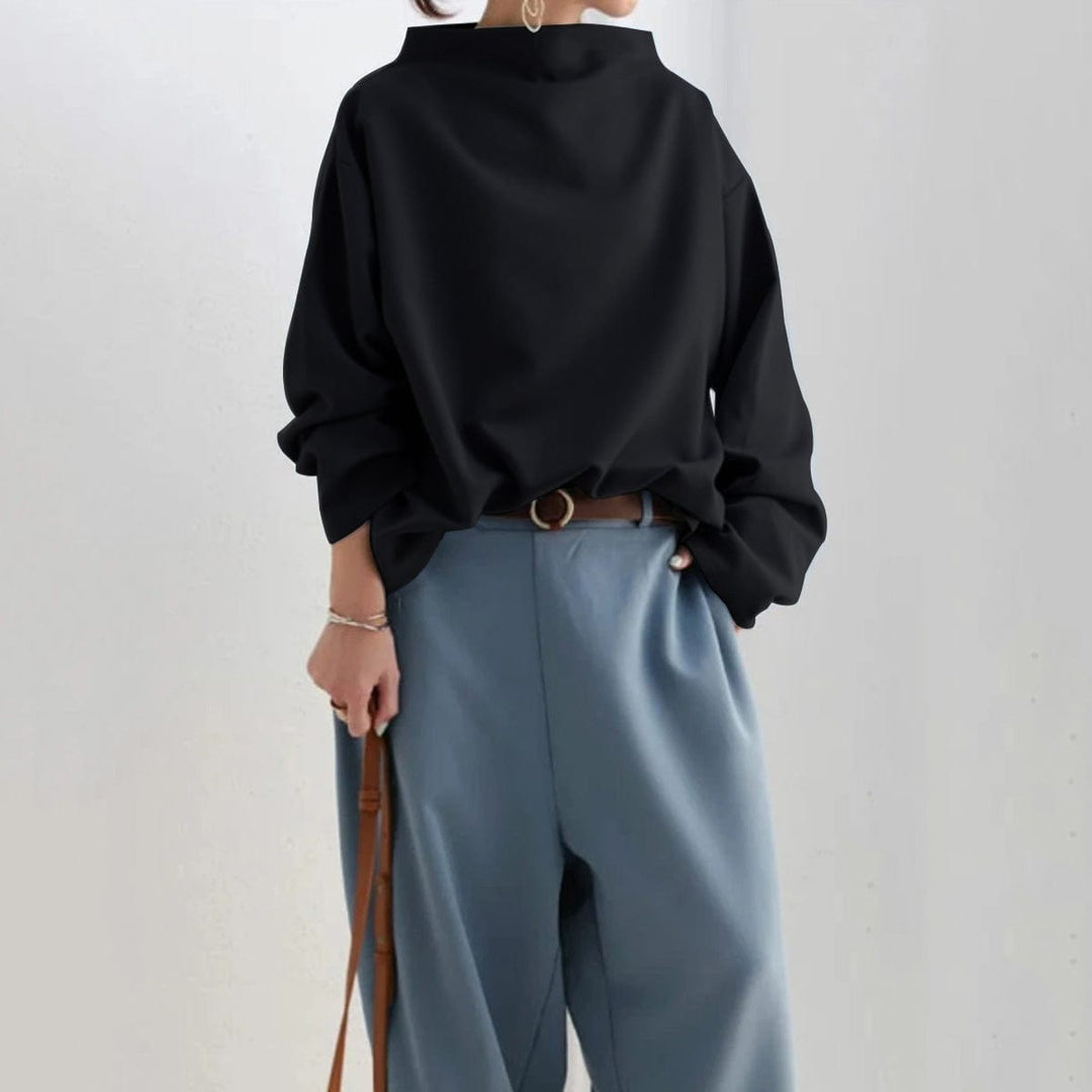Alana™ | High-Neck Soft Knit Top