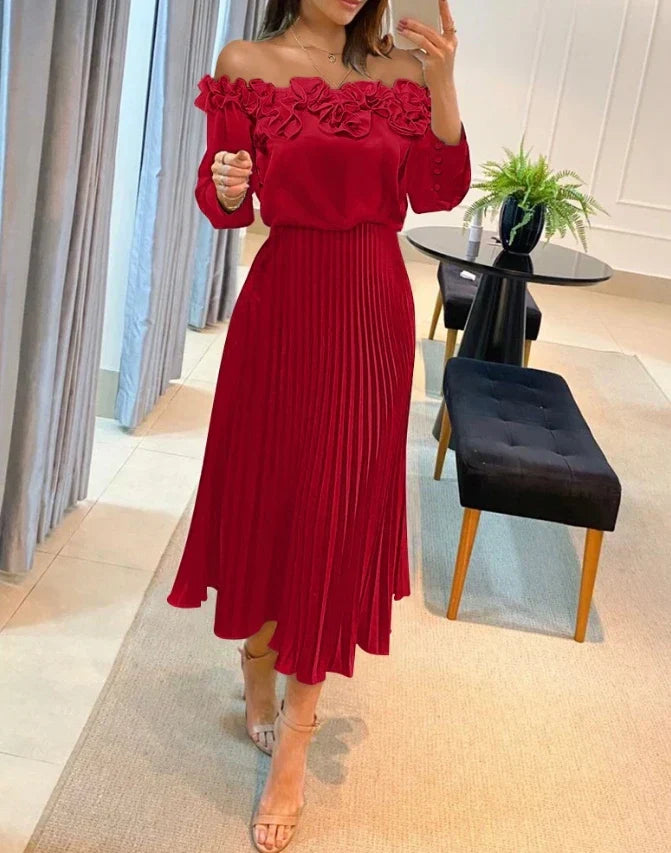 Aria | Stunning Off Shoulder Maxi Dress