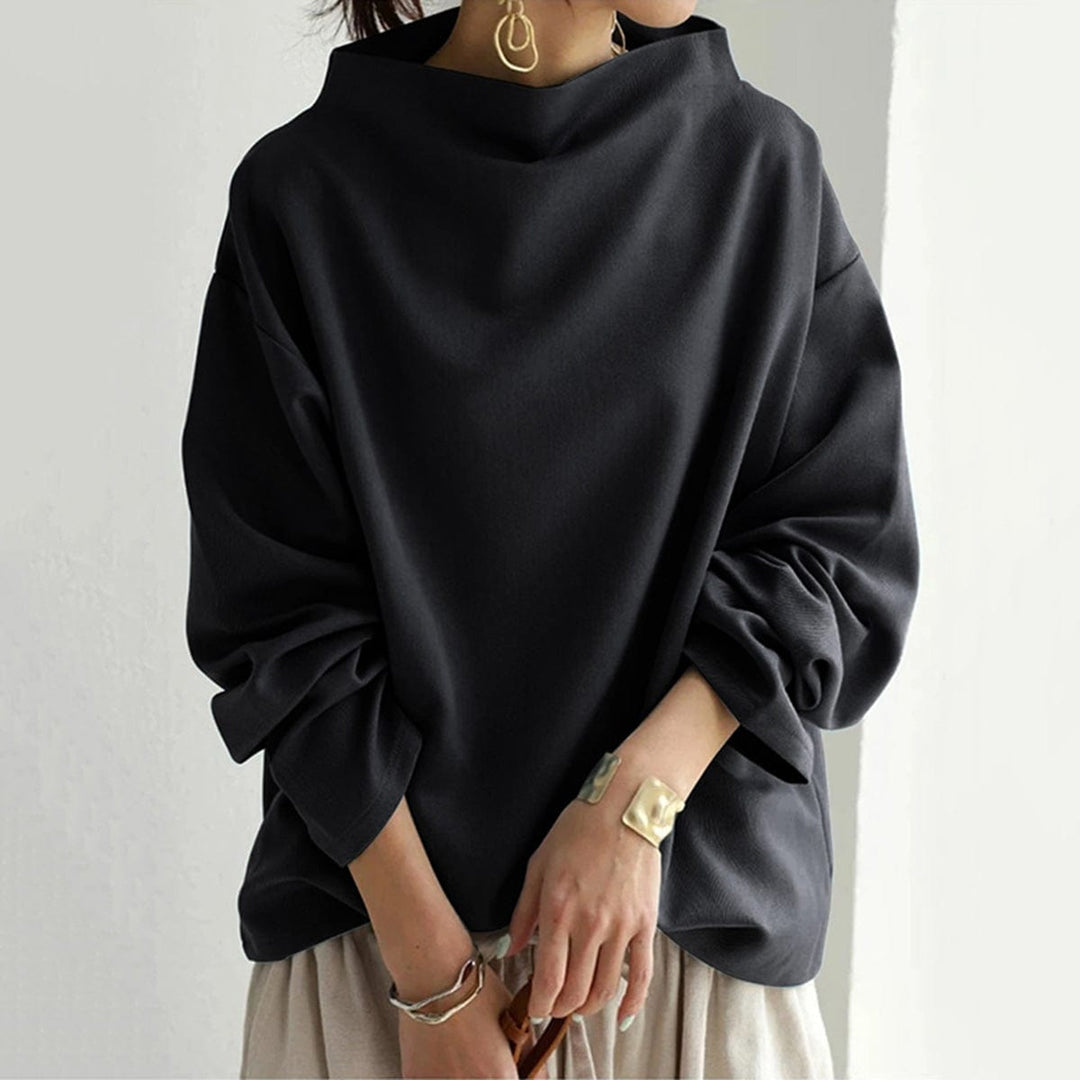 Alana™ | High-Neck Soft Knit Top