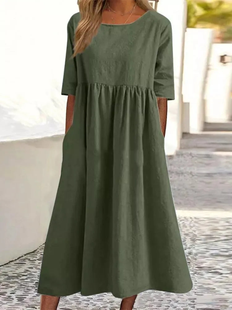 Molly™ | Casual Loose Long Solid Color Dress