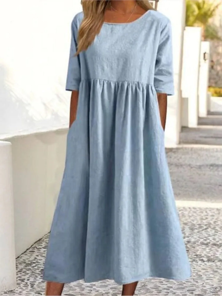 Molly™ | Casual Loose Long Solid Color Dress