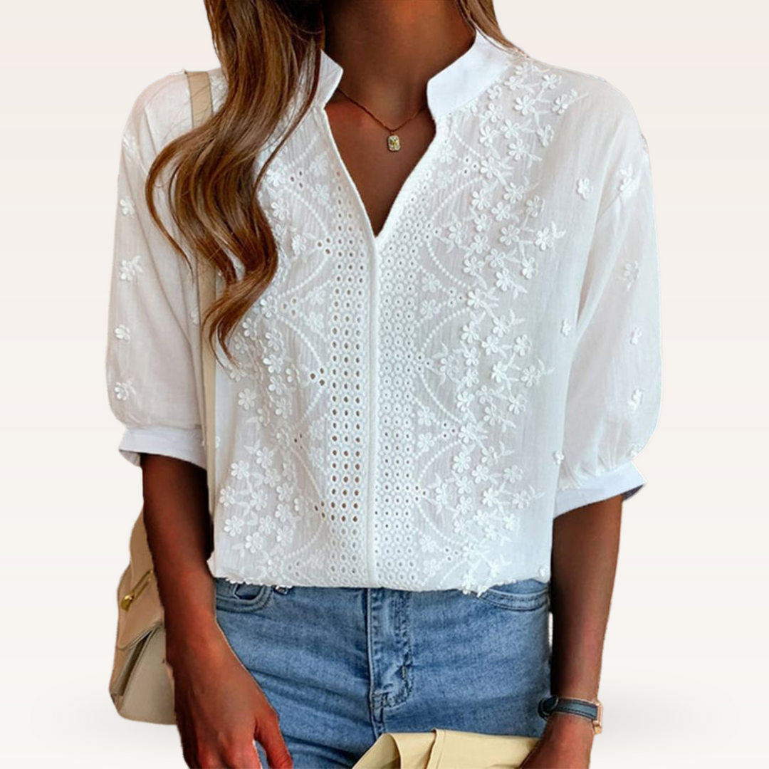 Sofie™ | Elegant Blouse with Feminine Touch and Effortless Style