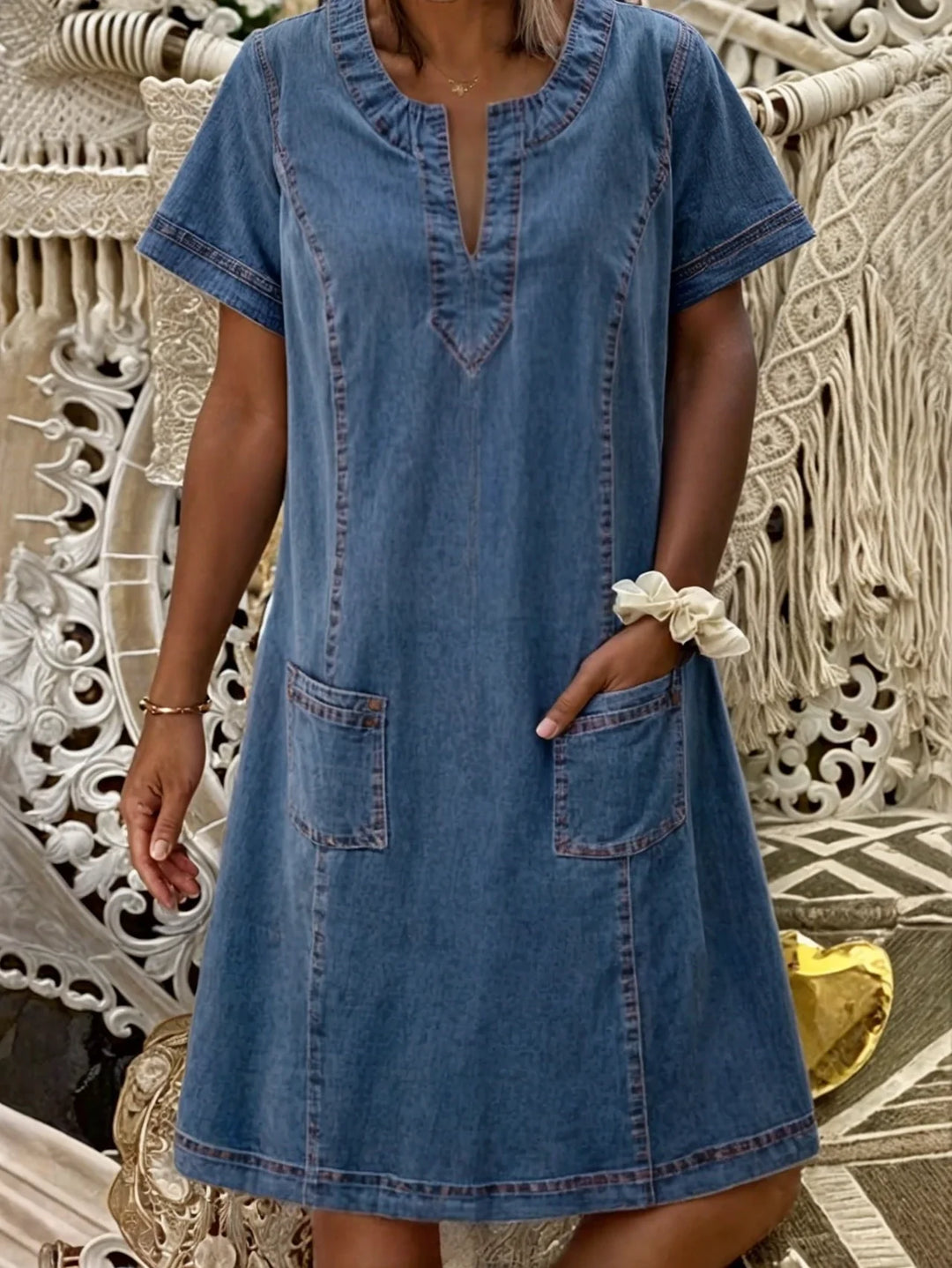 Kiara™ | Classic Denim Dress