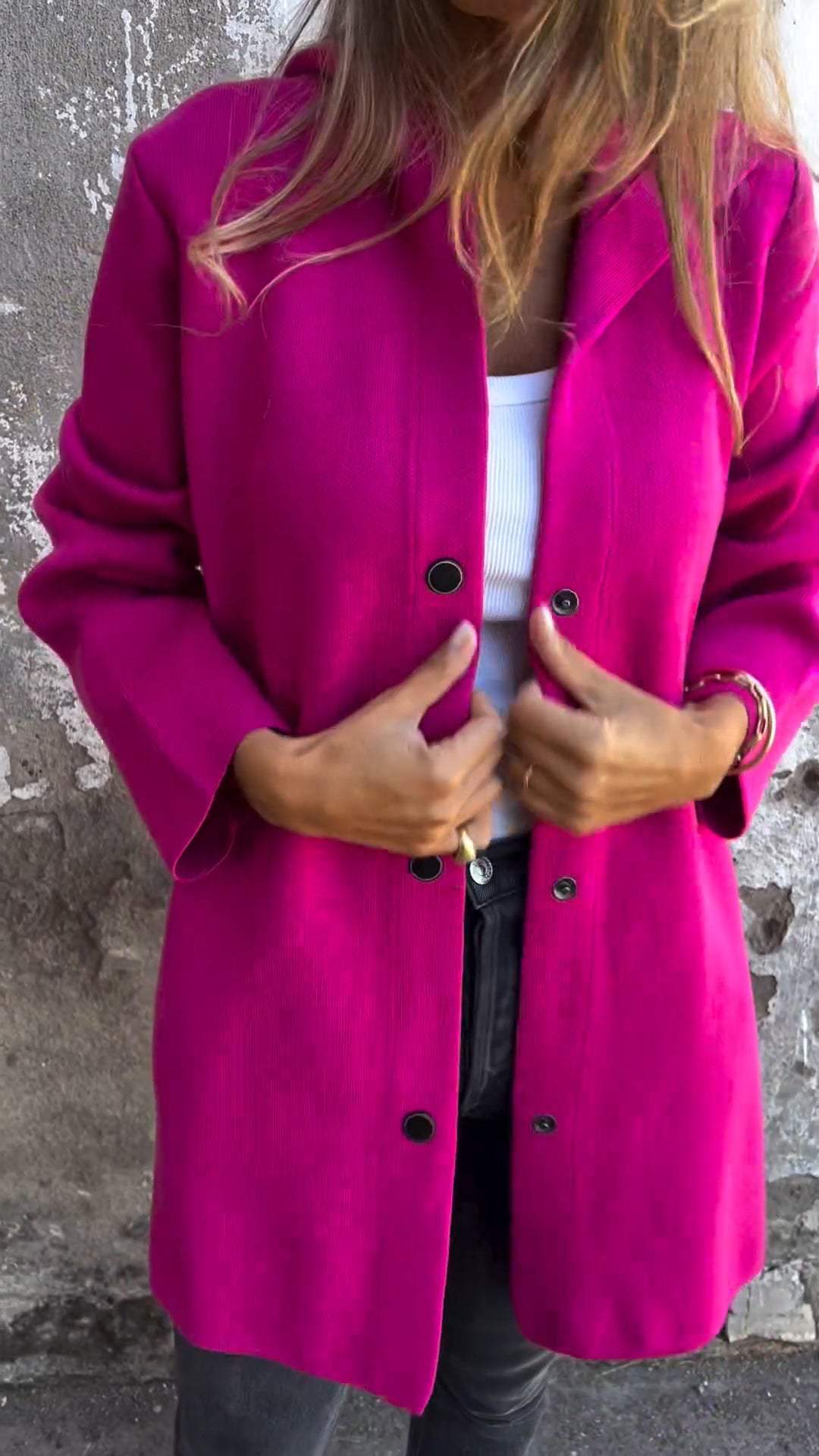 Valerie™ | Casual Hooded Jacket with Single Button