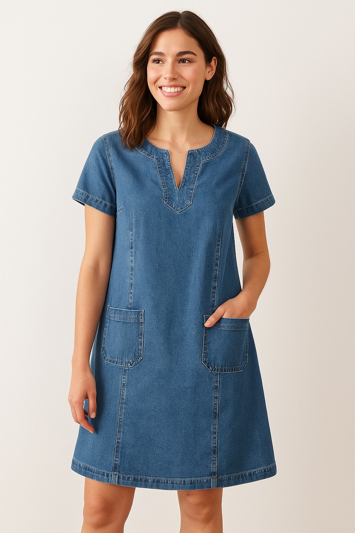 Kiara™ | Classic Denim Dress